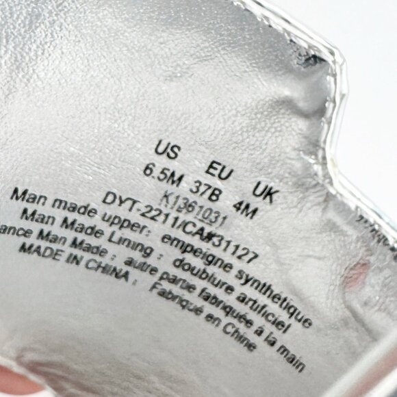 New DKNY Silver Kailyn heel sandals size 6.5 - Picture 8 of 8